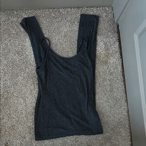 Fashion Nova Charcoal Gray Romper